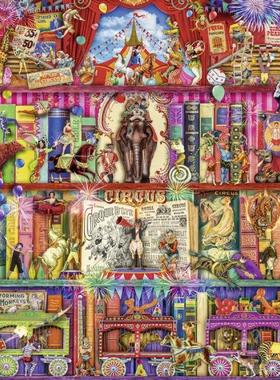 现货包邮 德国ravensburger睿思进口拼图15254梦幻表演书架1000片