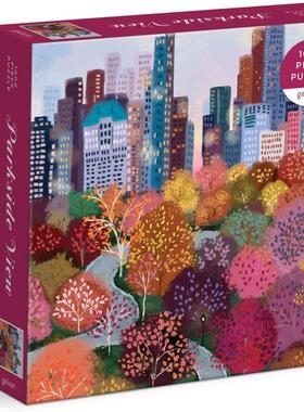 现货包邮 美国Galison进口成人益智拼图71682公园风景1000片减压