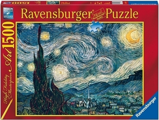 进口益智拼图16207梵高 现货 睿思 ravensburger 星空1500片 德国