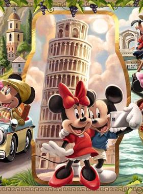 睿思Ravensburger德国进口拼图16505迪士尼 米奇 意大利游1000片