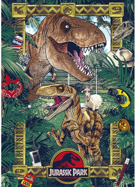 新品包邮Schmidt德国进口益智拼图58579侏罗纪公园恐龙时代1000片