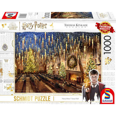 新品 Schmidt德国进口益智拼图58578魔法世界大厅1000片哈利波特