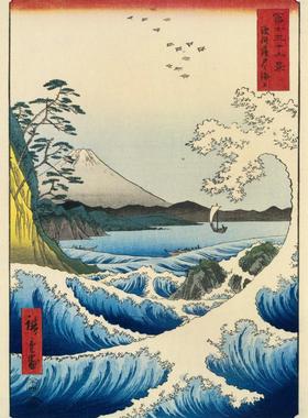 包邮 法国Bluebird蓝鸟进口名画拼图60118 浮世绘1000片歌川广重