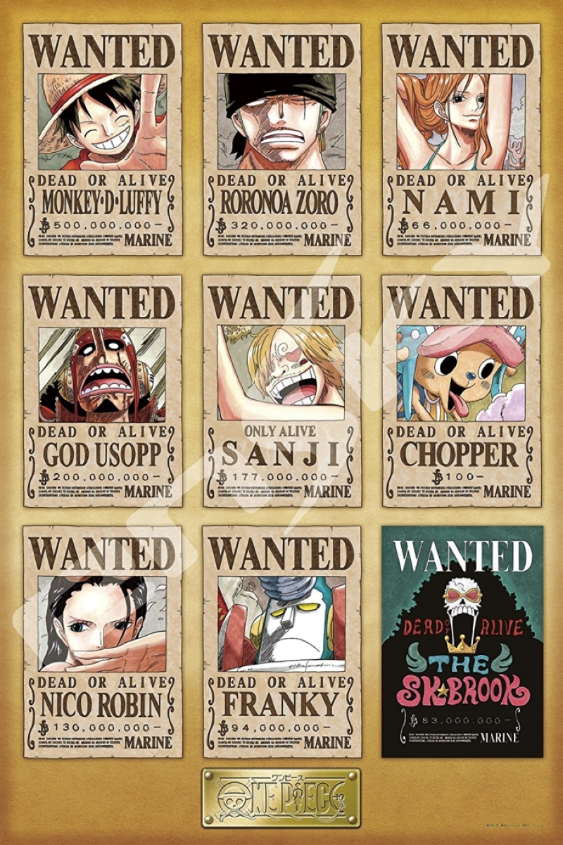 现货包邮 日本Ensky进口益智拼图海贼王Onepiece通缉悬赏令1000片