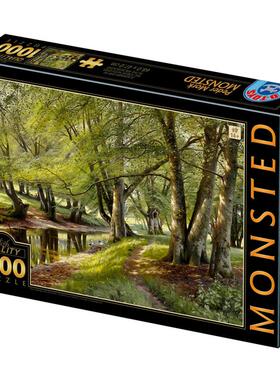 新款 D-Toys罗马尼亚进口名画拼图77417MO02 森林中的夏日1000片