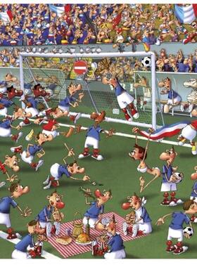 现货包邮 奥地利Piatnik进口益智卡通拼图5373疯狂足球1000片