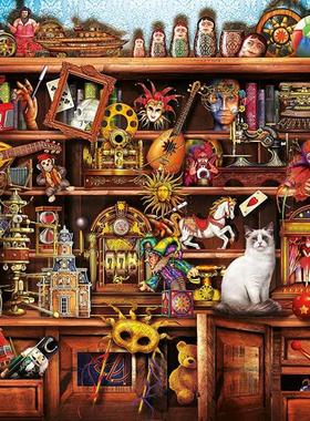 现货包邮 Clementoni意大利进口成人益智拼图39512古董商店1000片