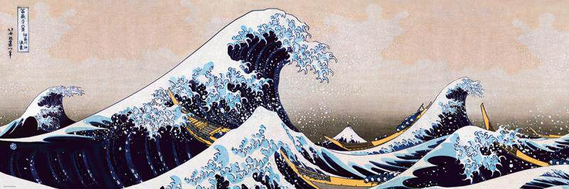 现货 Eurographics加拿大进口名画拼图5487神奈川巨浪1000片宽幅