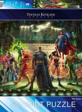 施密特Schmidt德国进口益智拼图57591正义联盟1000片超人与蝙蝠侠