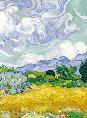 正品现货 意大利Ricordi进口名画拼图25122麦田与柏树1000片梵高