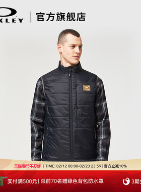 Oakley欧克利男士简约休闲拉链黑色马甲FOA403432