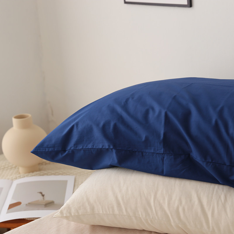 夏季凉爽~出口英国100纯棉平纹高支高密60支全棉枕套48*74一对装