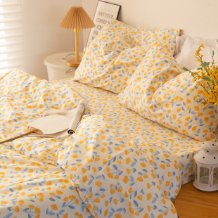 少女系纯棉斜纹床单单件 230学生宿舍三件套 被单双人全棉被套200