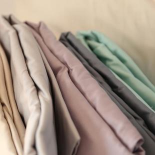 外贸出口欧美60支双股床笠纯色纯棉1.8m全棉席梦思床套防尘罩