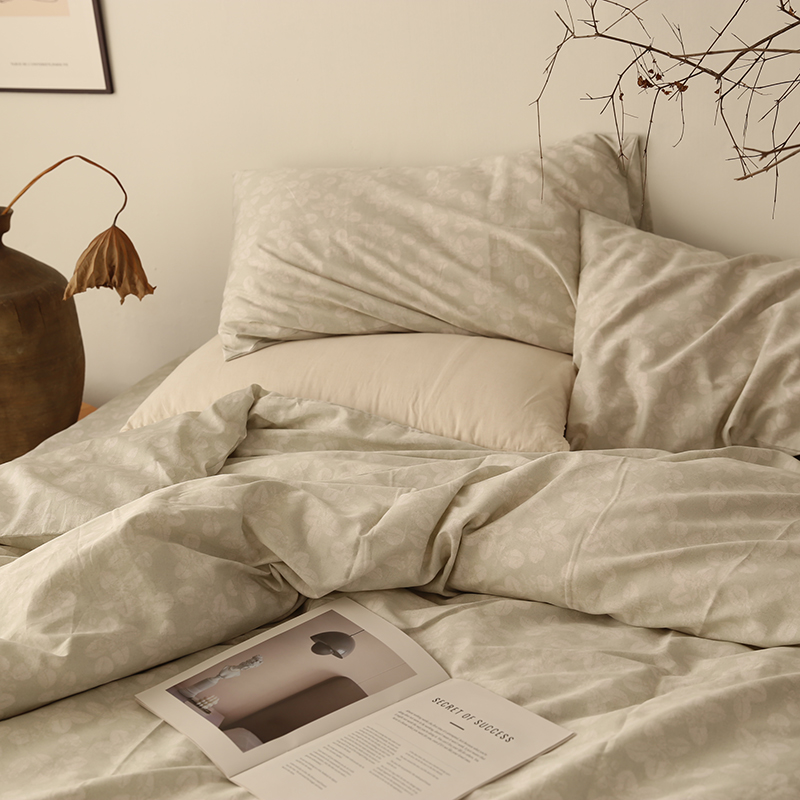 特惠 出口欧洲100纯棉 80支埃及棉贡缎床品1.5m1.8m床单双人被套