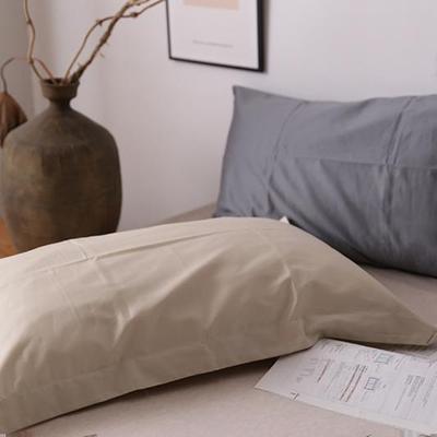 年底清仓~无补~80支埃及棉纯棉贡缎枕套48*74全棉枕头袋一对装