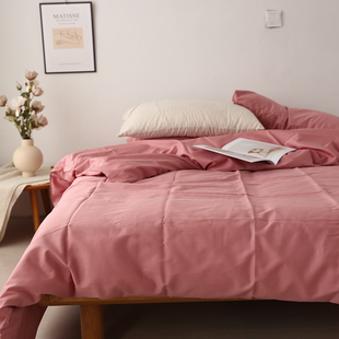 出口北欧80支埃及棉贡缎被套200 无补 230双人1.8m床单 特价