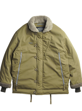 STRL 復古3M防泼水羊毛混绒毛领N-1 DECKHAND新雪丽棉服