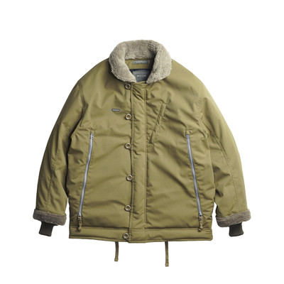 STRL復古羊绒毛领N-1棉服