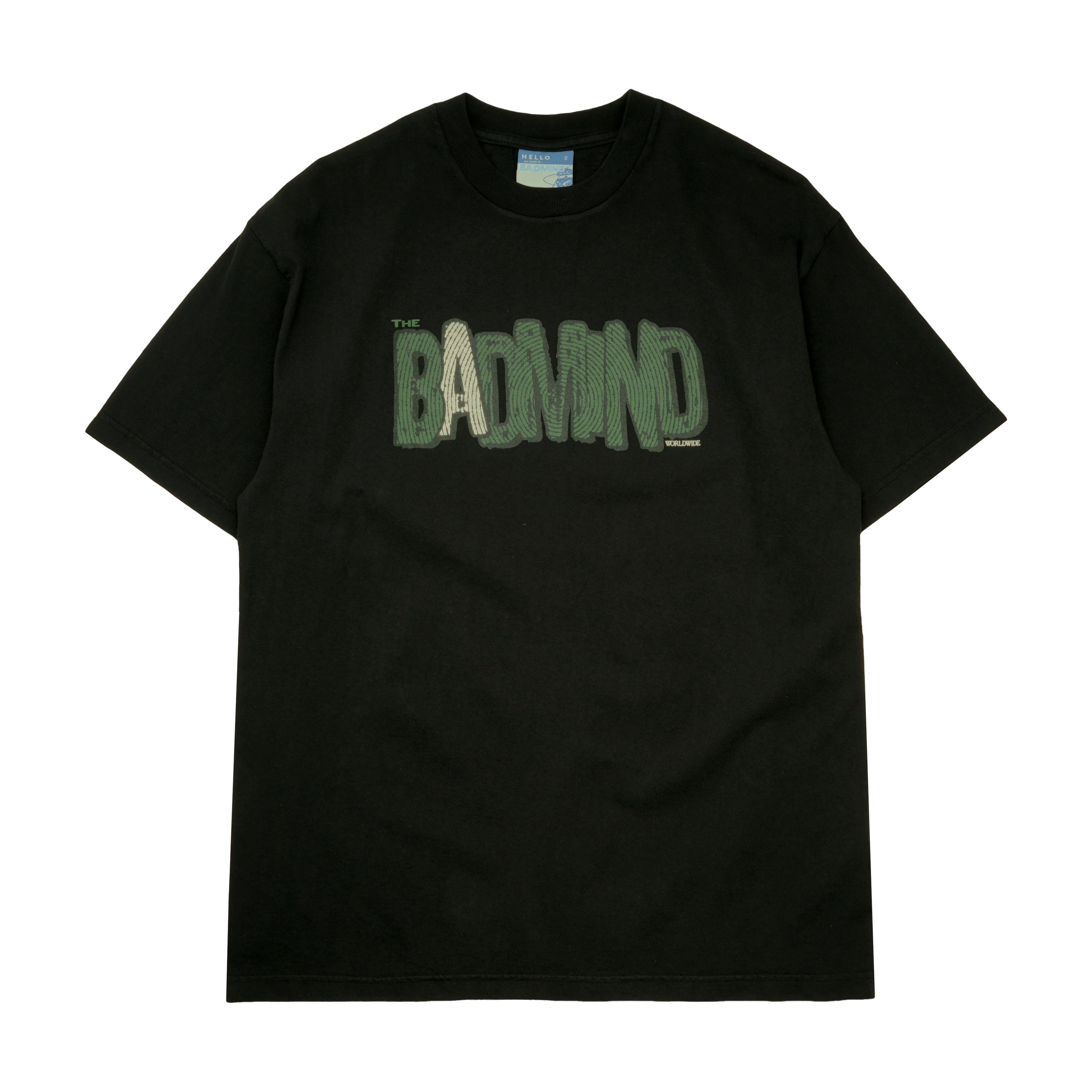 BADMIND 25SS WORLDWIDE LOGO创意圆筒短袖宽松街头T恤TEE