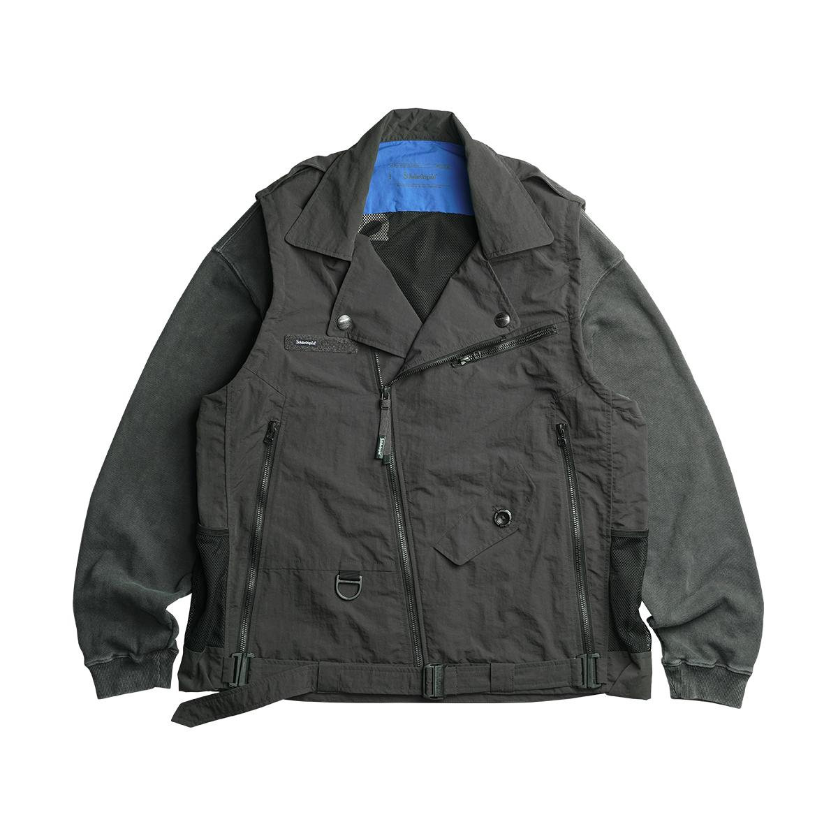 STRL可拆卸长袖机车马甲