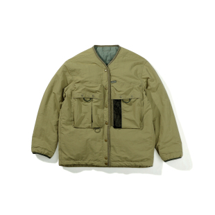 STRL 双面穿拼色大口袋3M新雪丽可拆卸M65内胆棉服