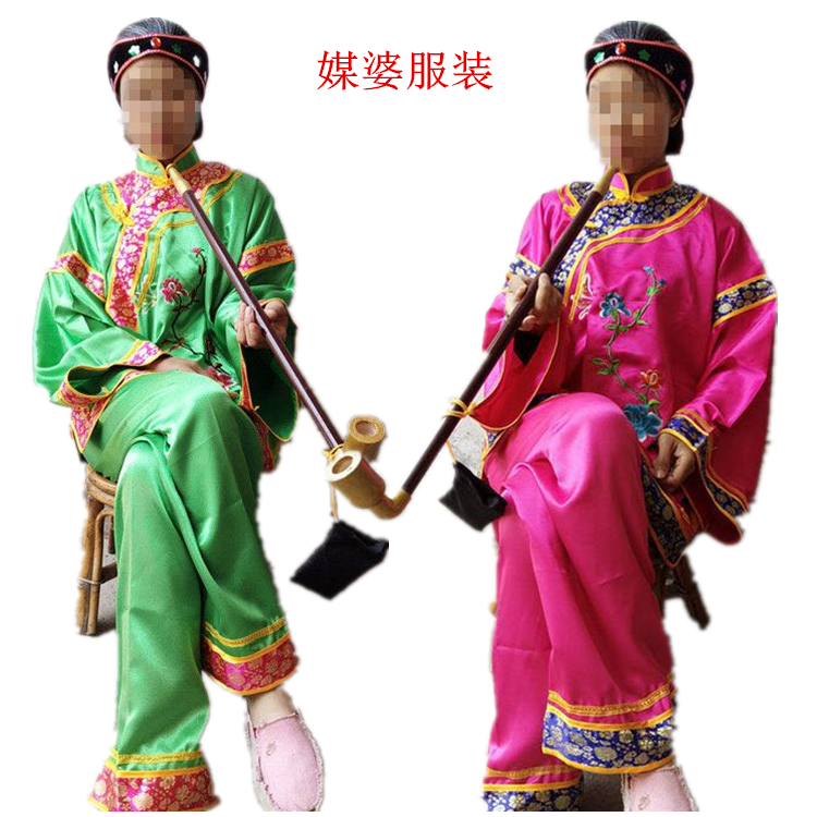 媒婆服装老太太媒婆衣地主婆秧歌中老年俏夕阳广场舞蹈演出服