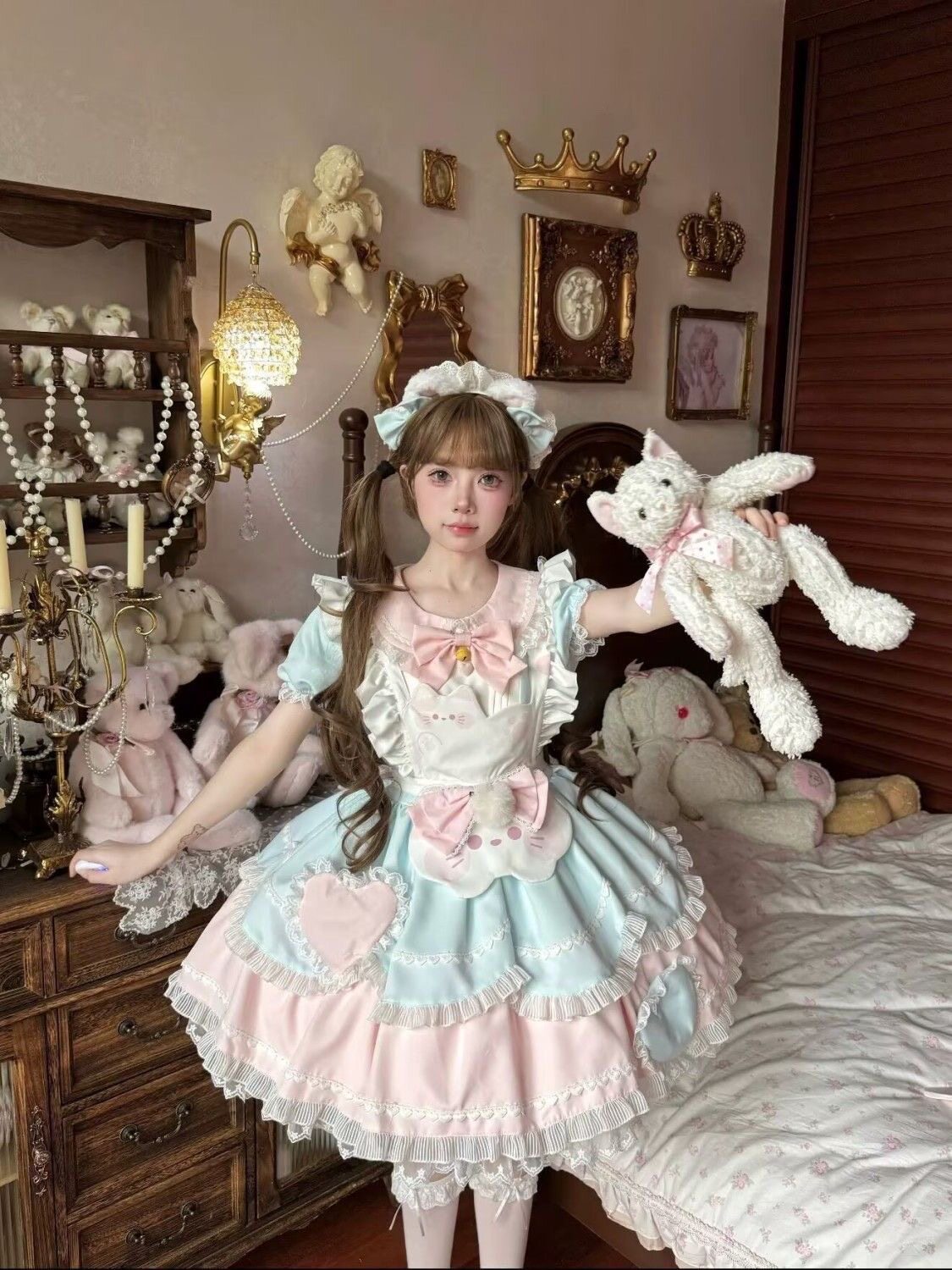 儿童洛丽塔全套装萝莉公主裙子生日礼物女宝宝夏软妹裙子luolita