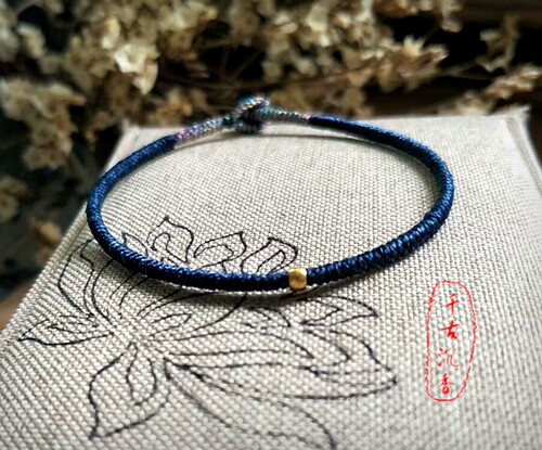 本命年金刚结红运黄金转运珠手绳