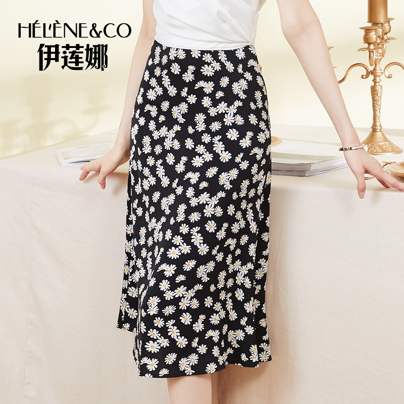 伊莲娜时尚碎花一片式半身裙女2021年新款夏小雏菊修身遮肉短裙子|ruв категории Женская одежда, юбка - от Buy2taobao.com для оказания профессиональной услуги покупки агента Taobao