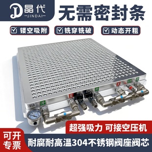 晶代多点式真空吸盘CNC工业无密封条加工中心强力多孔真空吸盘