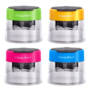 中华牌双孔卷笔刀削笔器大三角6700专用美术素描学生铅笔彩铅转笔刀粗细双孔大口径多功能加粗削笔刀笔刨文具