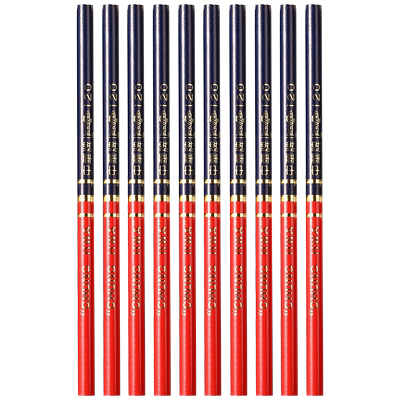 正品中华牌120红蓝护士专用铅笔