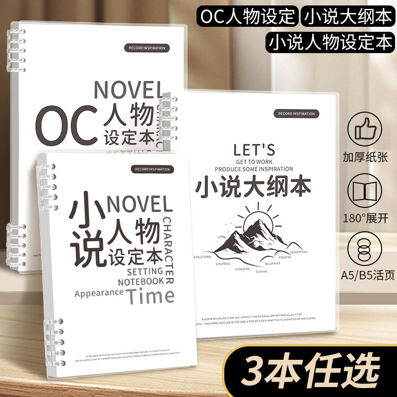 OC人物设定本写小说专用本子图片