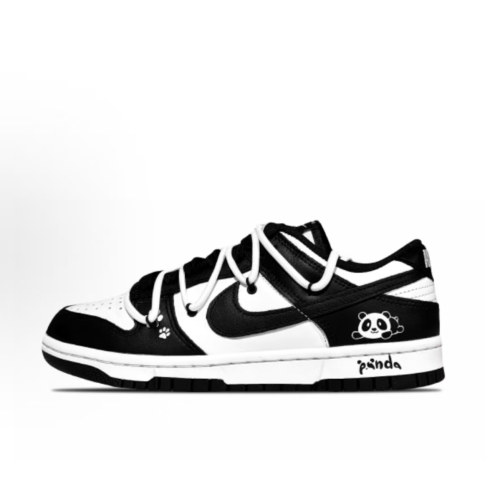 【定制鞋】Nike Dunk 手绘熊猫 百搭潮流运动休闲鞋