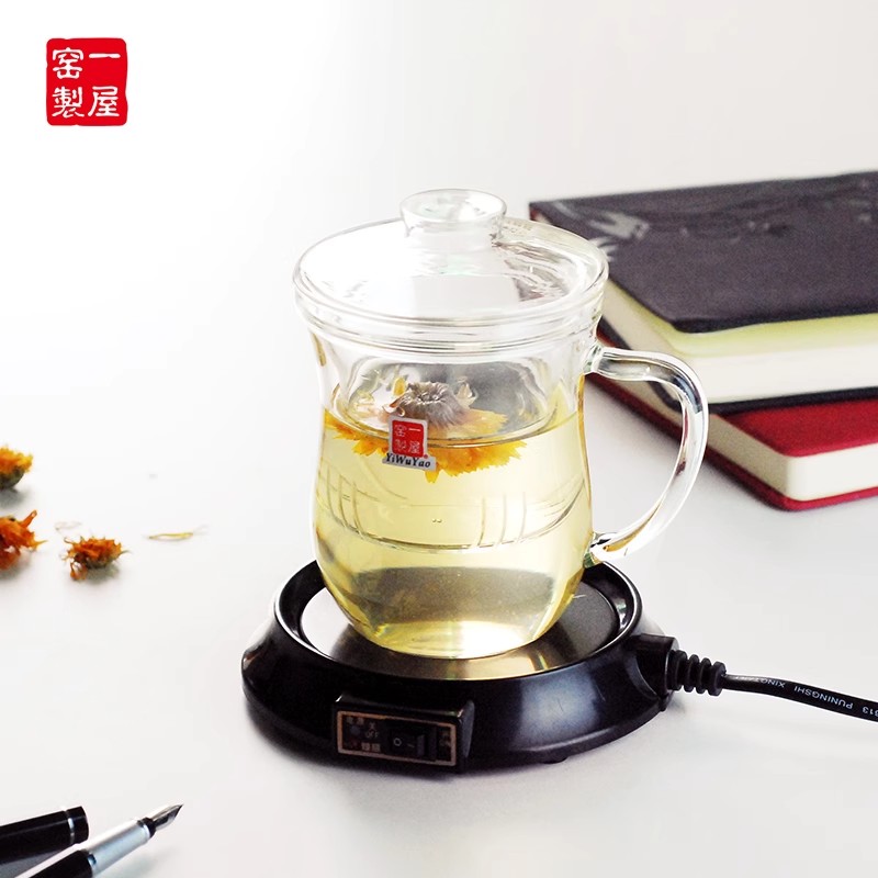 一屋窑耐热玻璃过滤家用茶杯