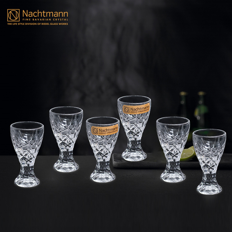 德国进口NACHTMANN水晶玻璃家用白酒杯一口杯酒杯烈酒杯二两酒杯
