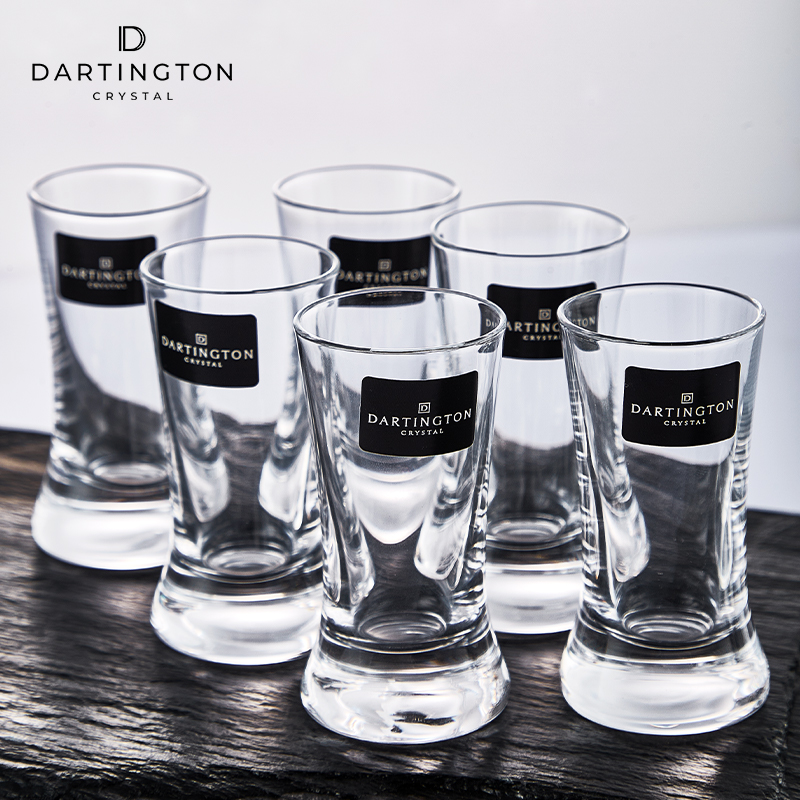 英国进口dartington水晶玻璃白酒杯烈酒杯分酒器套装家用高档酒具