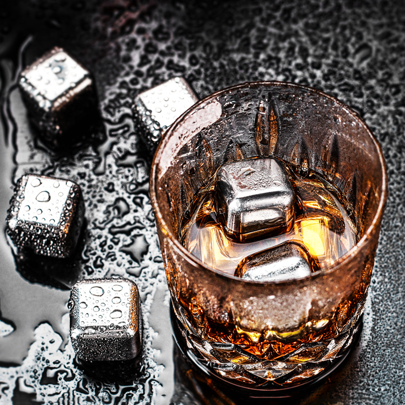 304不锈钢冰块帮手威士忌模具快速制冰器自制家用酒吧洋酒制冰器