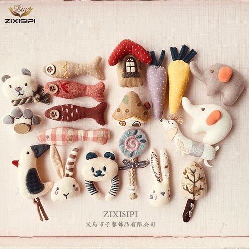 zixisipi棉麻布艺文艺玩偶配件