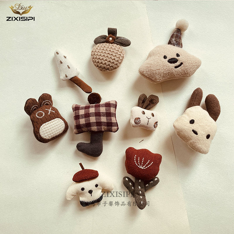 创意蘑菇小狗可爱海绵填充棉麻布艺diy发饰发夹小配饰/M1013,饰品/流行首饰/时尚饰品新,其他DIY饰品配件,淘宝优惠券,粉丝福利购,淘宝优惠卷