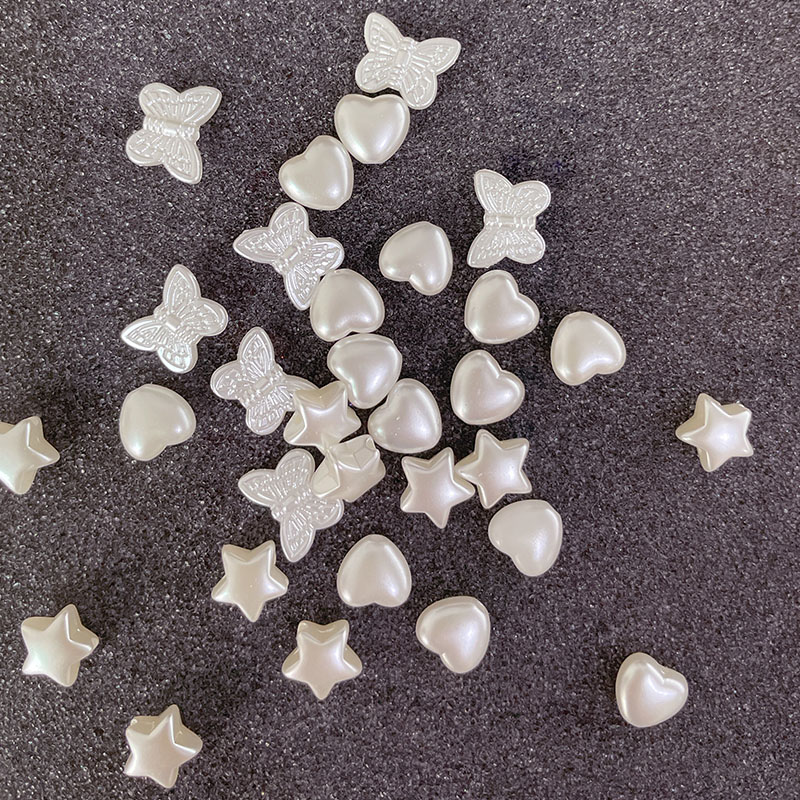 diy穿孔小蝴蝶星星爱心饰品配件