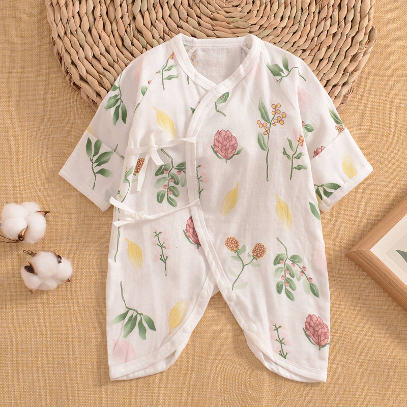 夏季新生儿纯棉纱布蝴蝶衣哈衣宝宝纱布和尚服连体衣婴儿出生衣服,童装/婴儿装/亲子装,连身衣/爬服/哈衣,淘宝优惠券,粉丝福利购,淘宝优惠卷