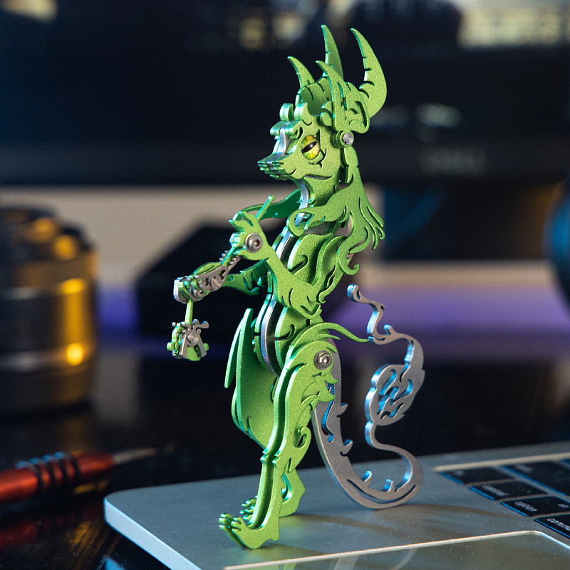 魔客3D立体金属拼图机械拼装烟斗长老喵系列DIY手工机械创意模型