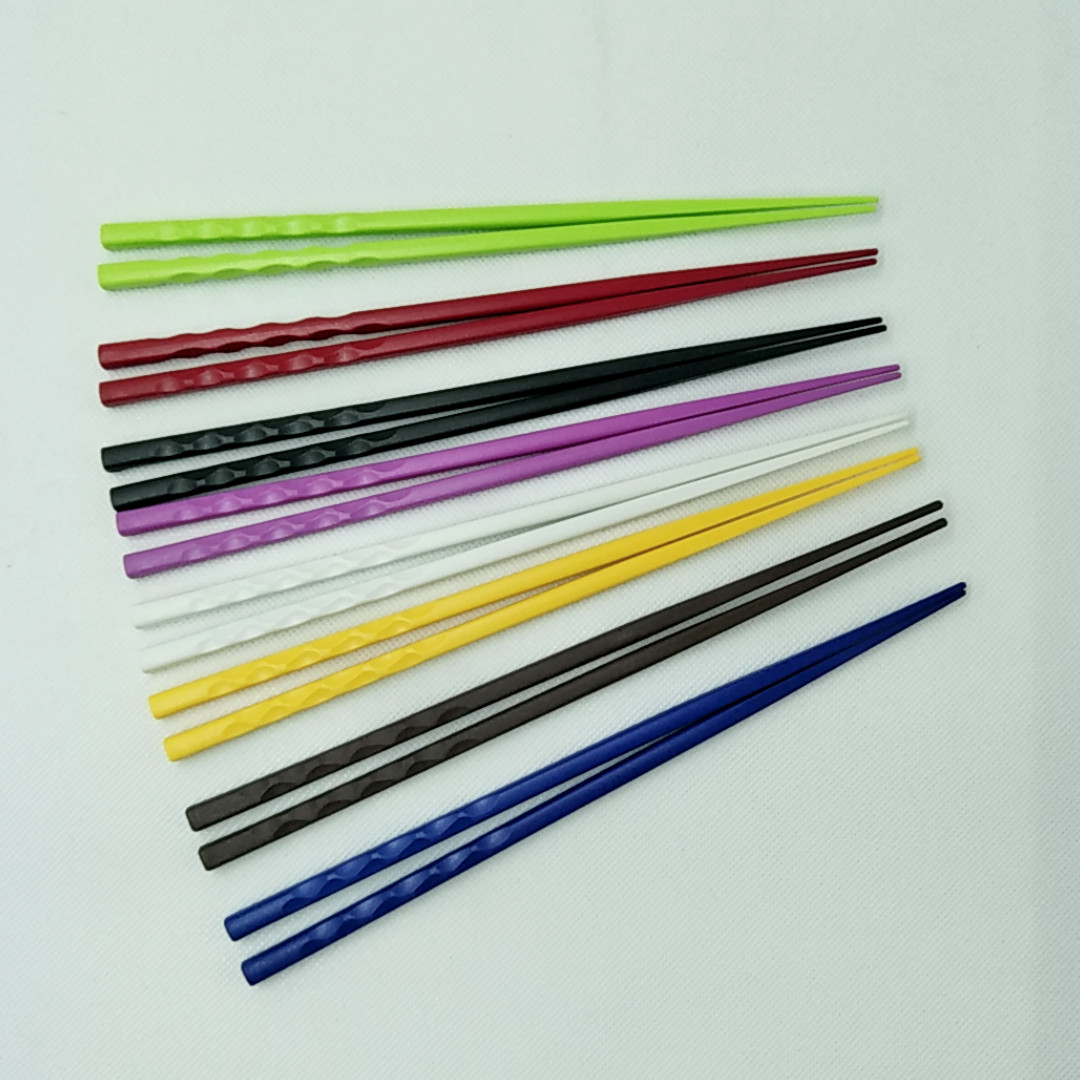 彩色分类筷子糖果家用10双尖头胖哥俩肉蟹煲餐具餐厅酒店时尚创意