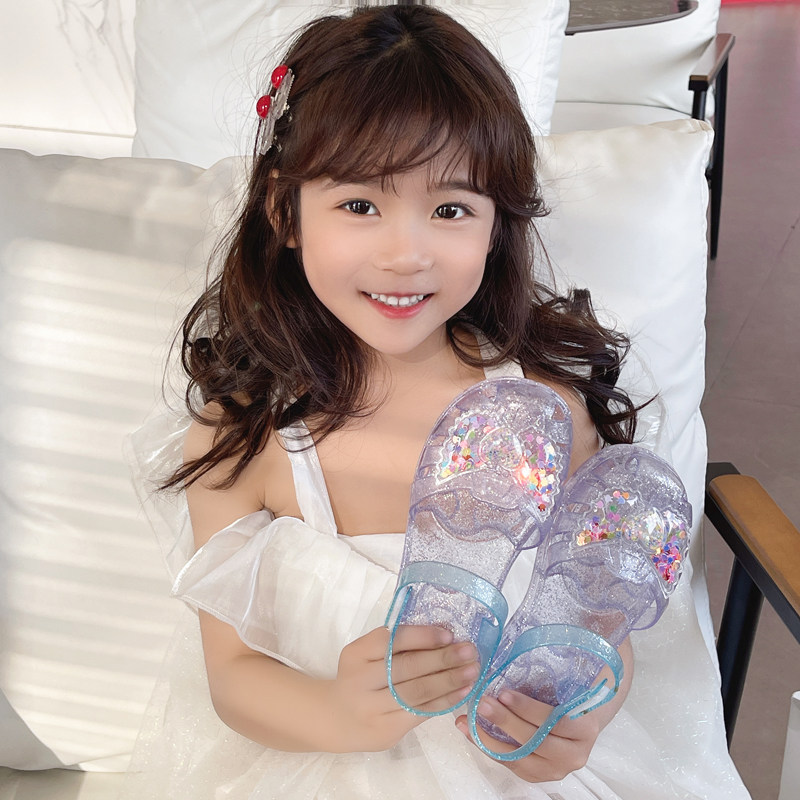 2025女童可下水凉鞋儿童沙滩鞋女孩夏季海边玩水防滑软底鞋果冻鞋