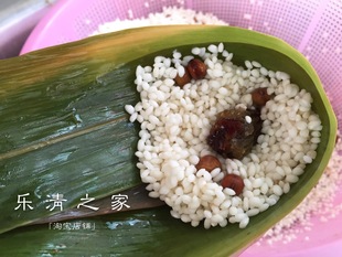 【豌豆蜜枣粽-粽灰粽】温州 粽灰粽 汤灰粽子5个半成品  乐清之家