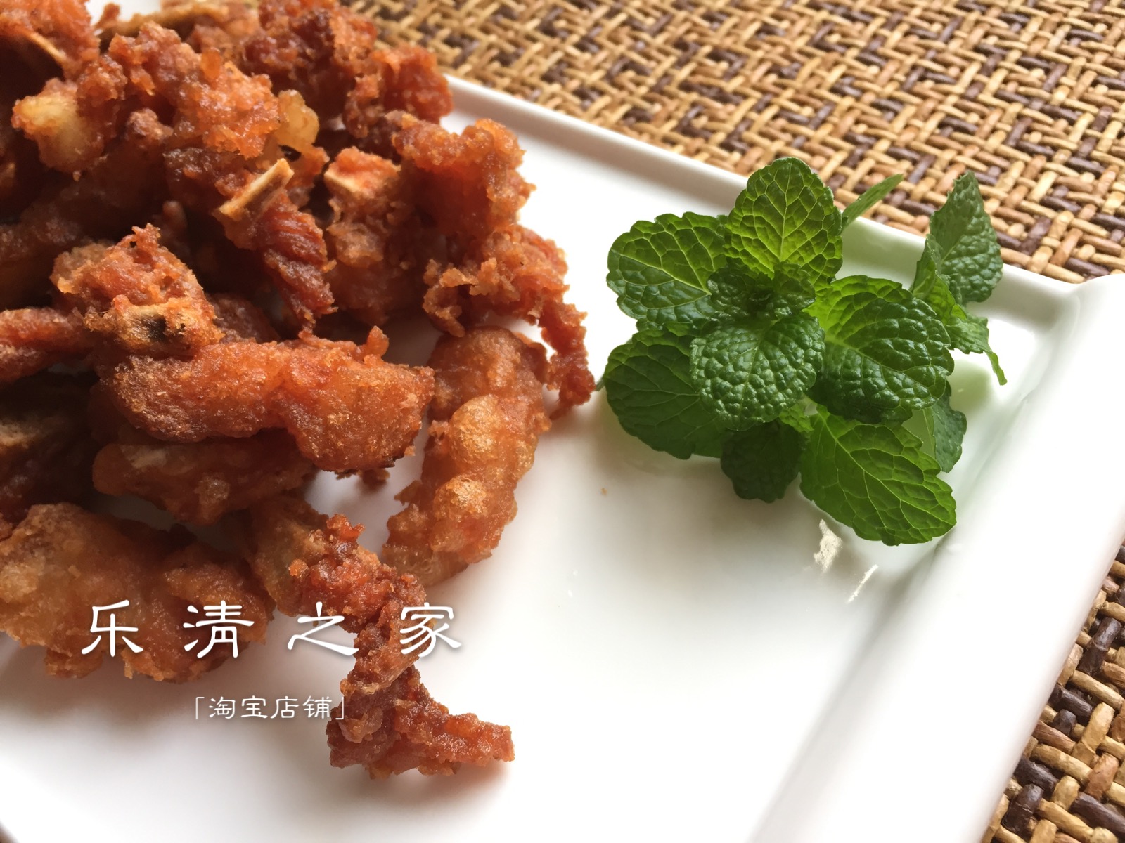 炸小排骨玫瑰餐席沙拉食材