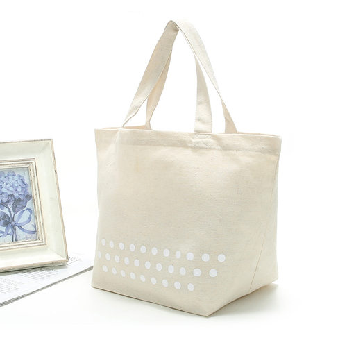 帆布收纳袋便当包手提袋中号