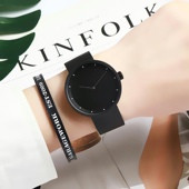 ins风创意时尚 潮流黑科技新概念简约气质防水男女学生手表石英表